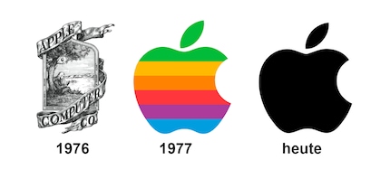 J'aimerais au moins retrouver le logo Apple coloré de 1977.