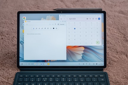 Das Tablet lässt sich entweder im PC-Modus nutzen, oder gleich direkt mit dem PC verbinden.