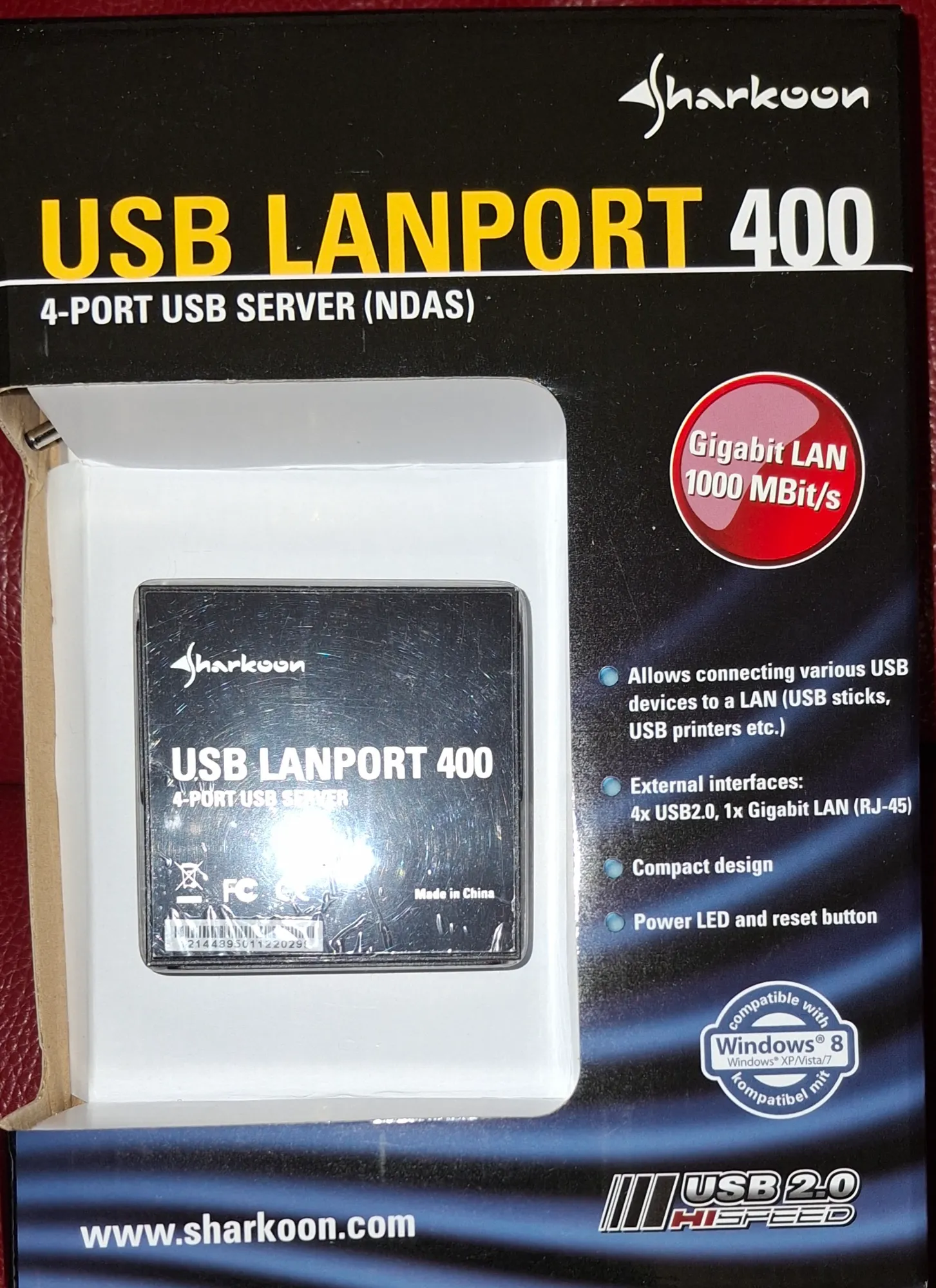 Image du produit Sharkoon USB LANPort 400 (USB)