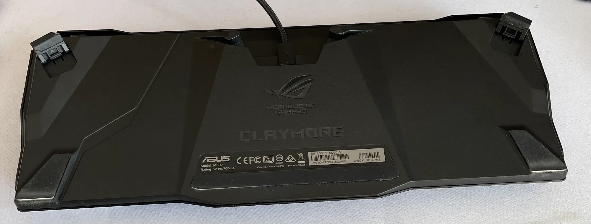 Actual product image ASUS ROG Claymore Core (CH, Cable)