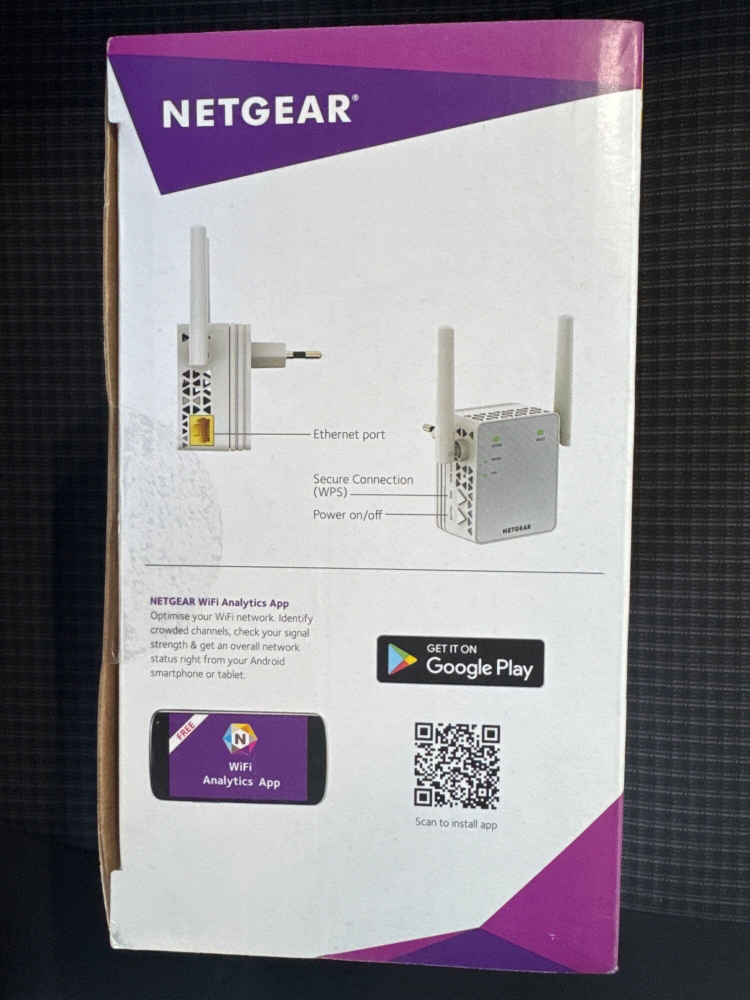Actual product image Netgear Ex3700-100pes (433 Mbit/s, 300 Mbit/s)