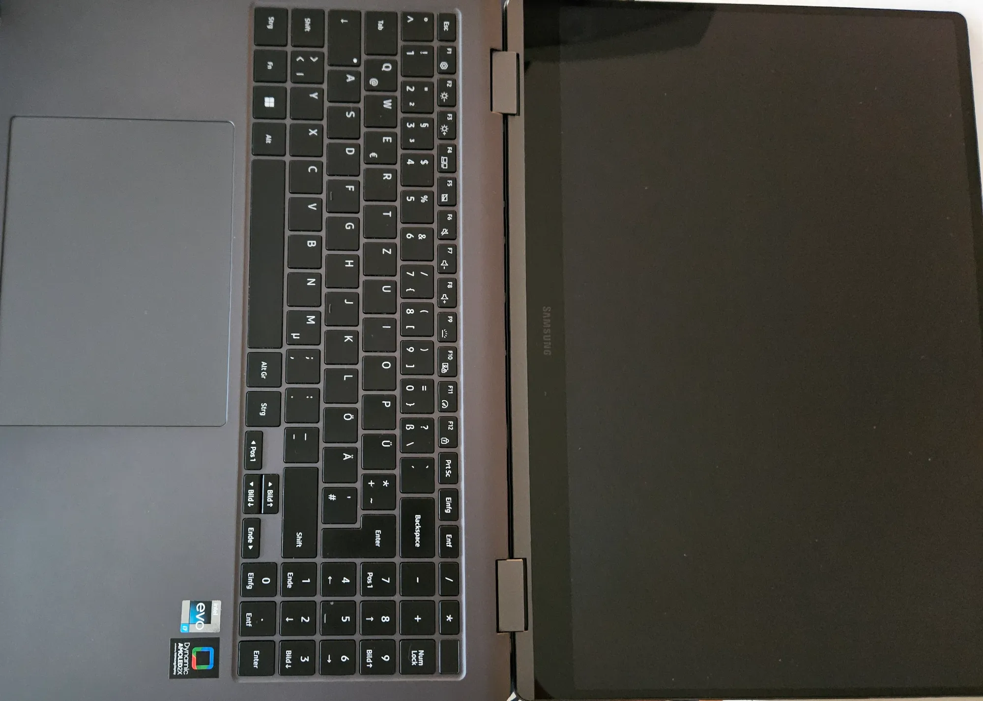 Actual product image Samsung Galaxy Book3 Pro 360 (16", Intel Core i7-1360P, 16 GB, 1000 GB, DE)