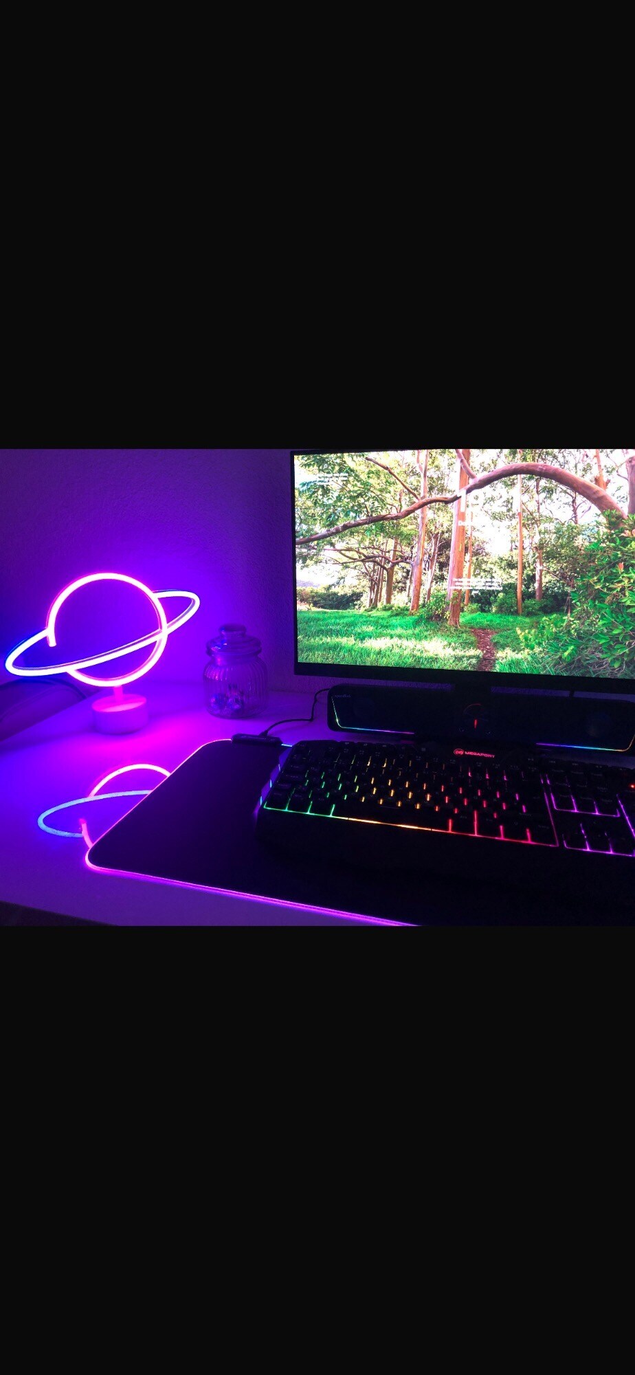 Actual product image Megaport Gaming Complete PC Intel Core i5-10400F- GeForce GTX1650 - 24" Full-HD + Keyboard+Mouse - 16-DE (Intel Core i5-10400F, 16 GB, 500 GB)