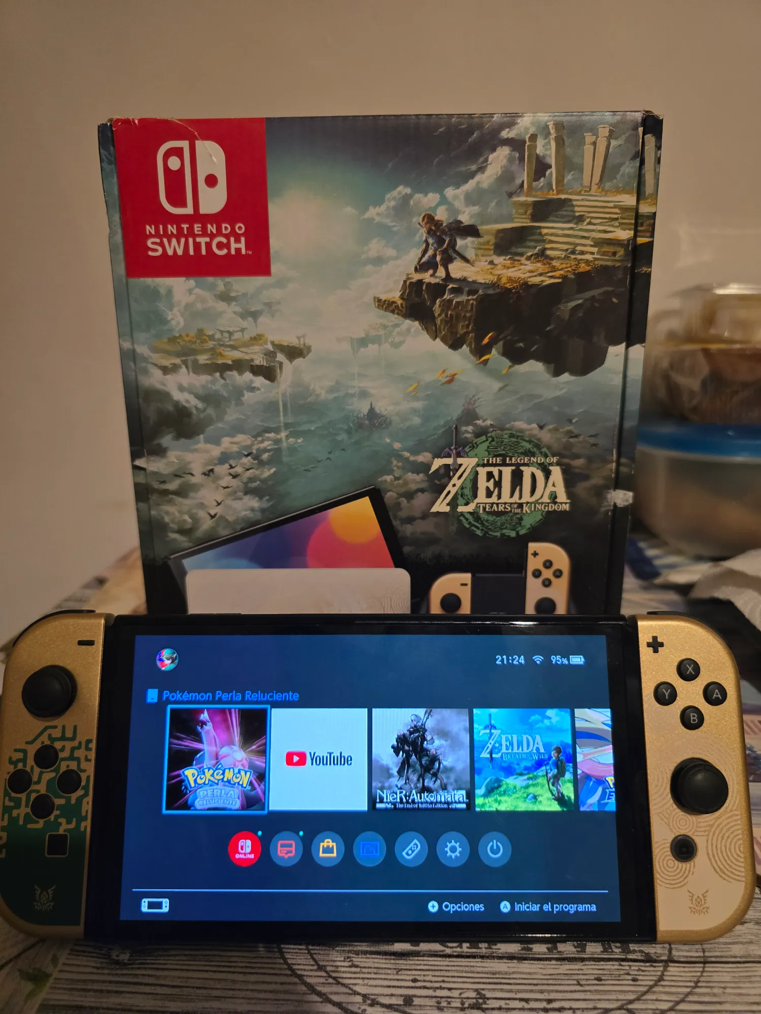 Actual product image Nintendo Switch - OLED Model The Legend of Zelda: Tears of the Kingdom Edition - ML