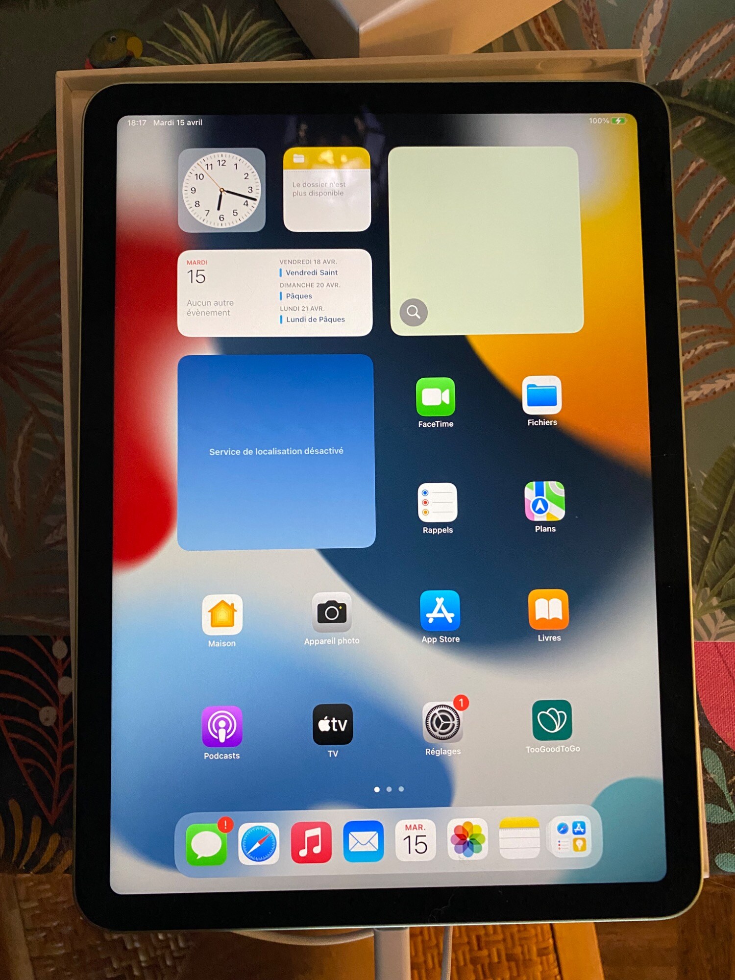 Actual product image Apple iPad Air 2020 (4. Gen) (WLAN only, 10.90", 64 GB, Green)