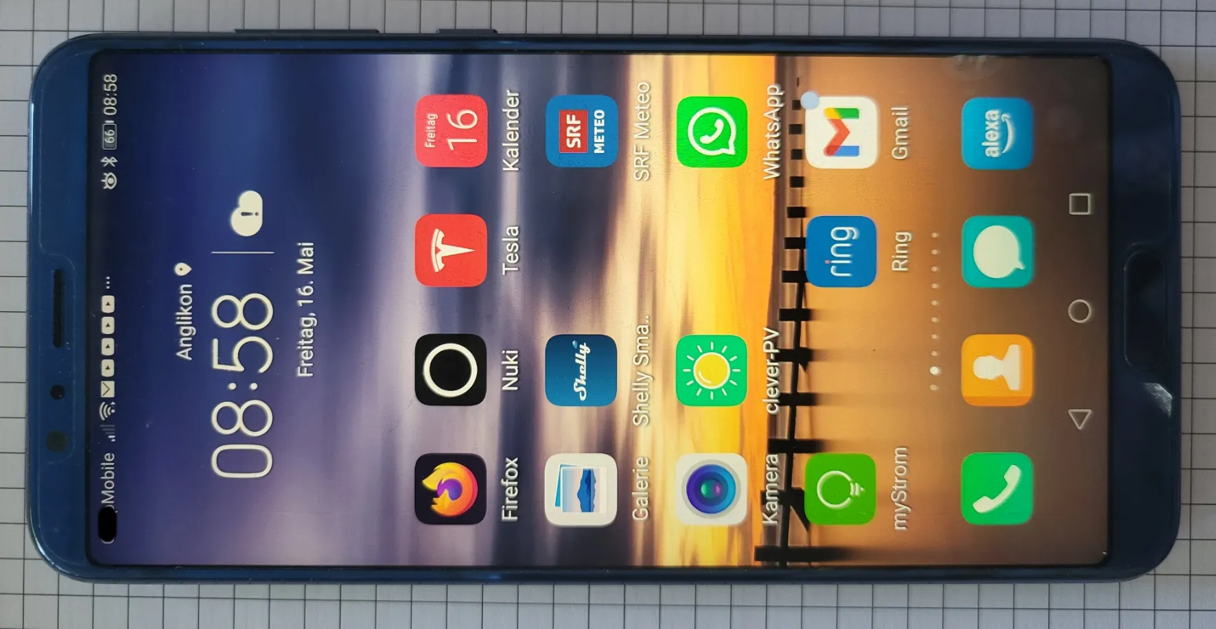 Produktbild Honor View 10 (128 GB, Blue, 5.99", Hybrid Dual SIM, 16 Mpx, 4G)