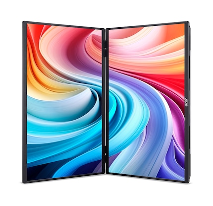 Il est impossible de distinguer l'Acer PD163QT et l'Acer PD243Y E sur les photos des produits. Mais dans tous les cas, vous pouvez les placer à la verticale.