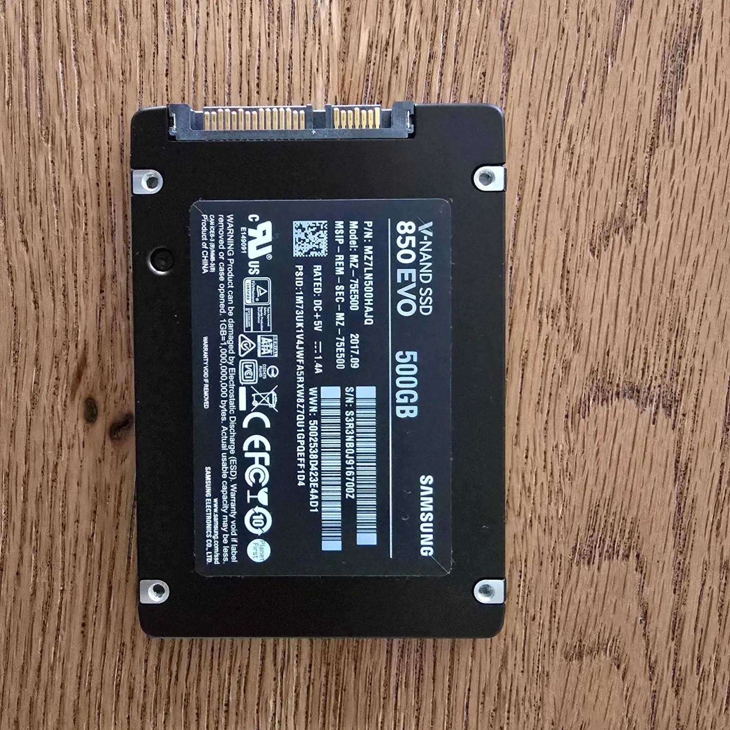 Image du produit Samsung 850 EVO Basic (500 Go, 2.5")