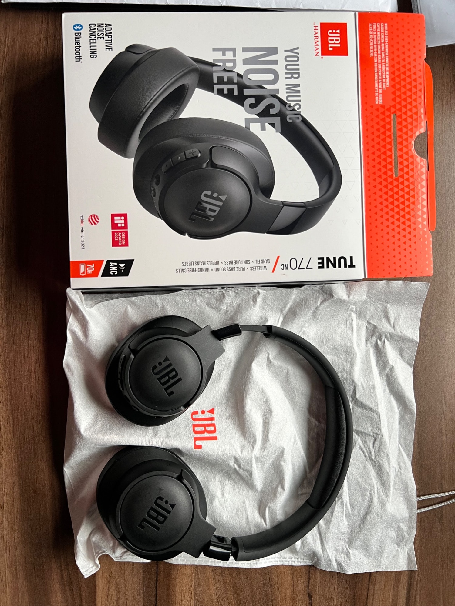 Image du produit JBL Tune 770NC (ANC, 39 h, Sans fil)