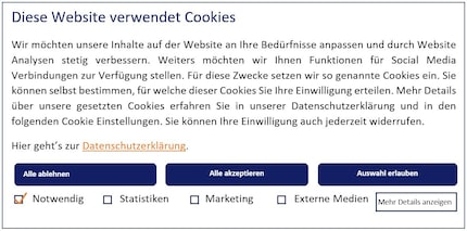 Vermutlich werden die Cookie-Banner nicht von heute auf morgen weg sein.
