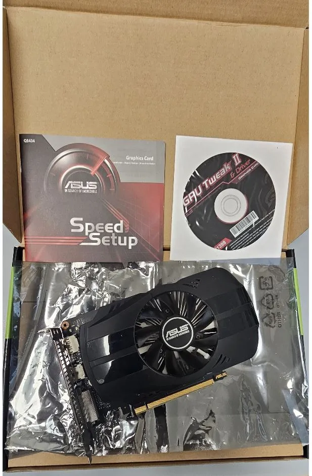 Actual product image ASUS PHOENIX GeForce GTX 1050 Ti 4G (4 GB)