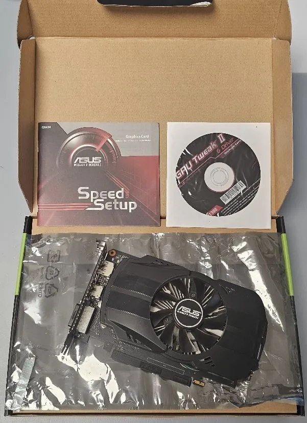 Actual product image ASUS PHOENIX GeForce GTX 1050 Ti 4G (4 GB)