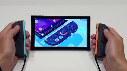 Walking around on an oversized Switch feels surreal.