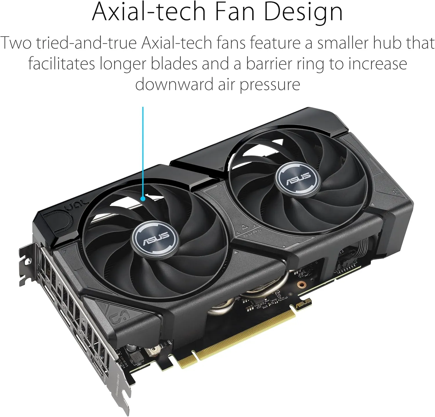 Actual product image ASUS Dual GeForce RTX 4060 Ti OC Edition 8GB (8 GB)