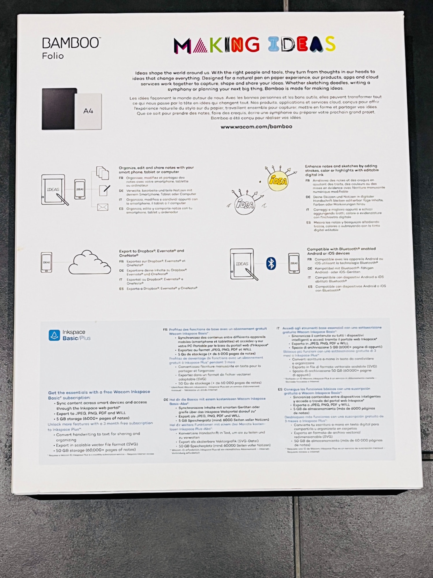 Produktbild Wacom Bamboo Folio L