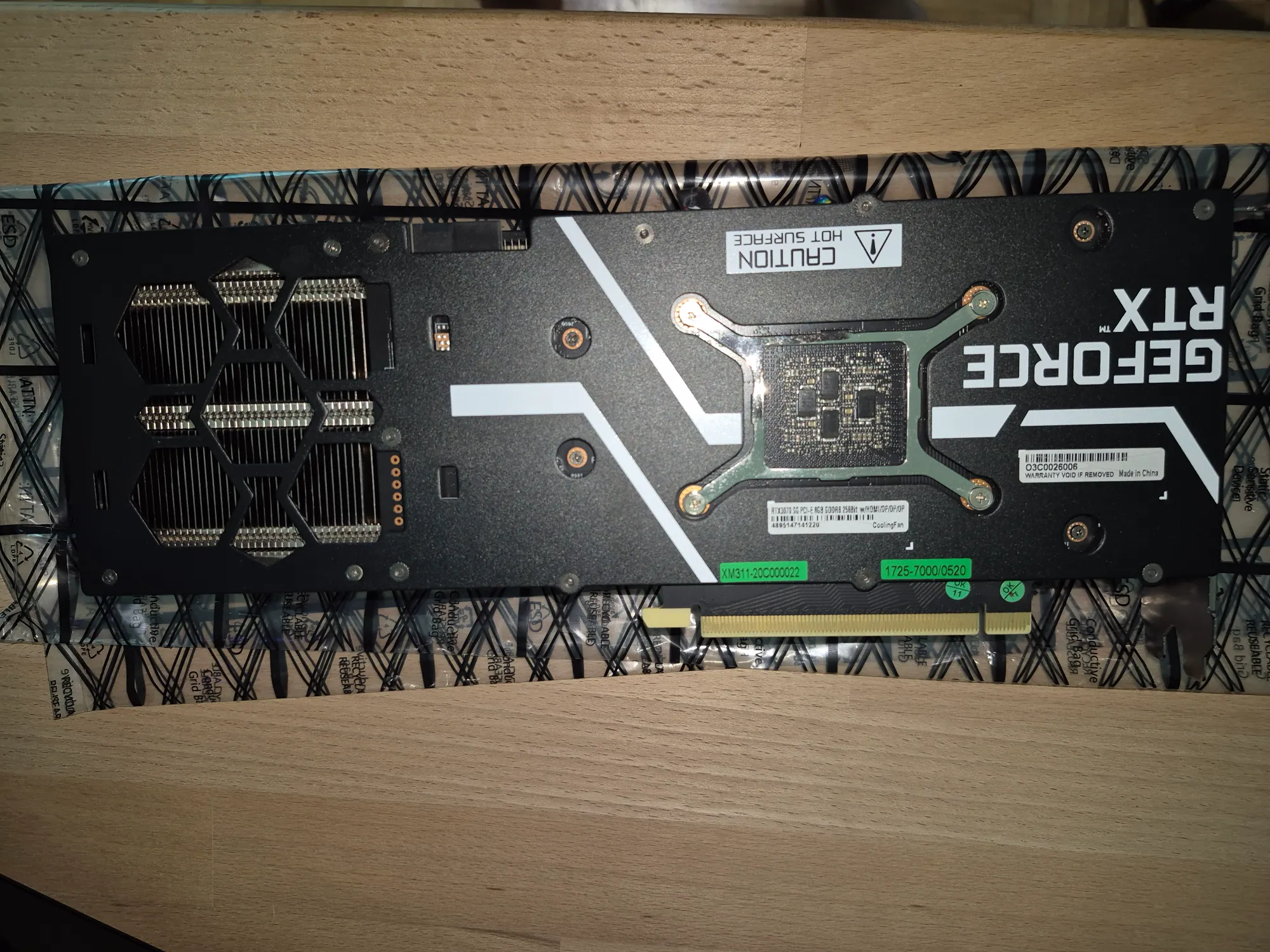 Immagine prodotto KFA2 GeForce RTX 3070 SG 1-Click OC (8 GB)