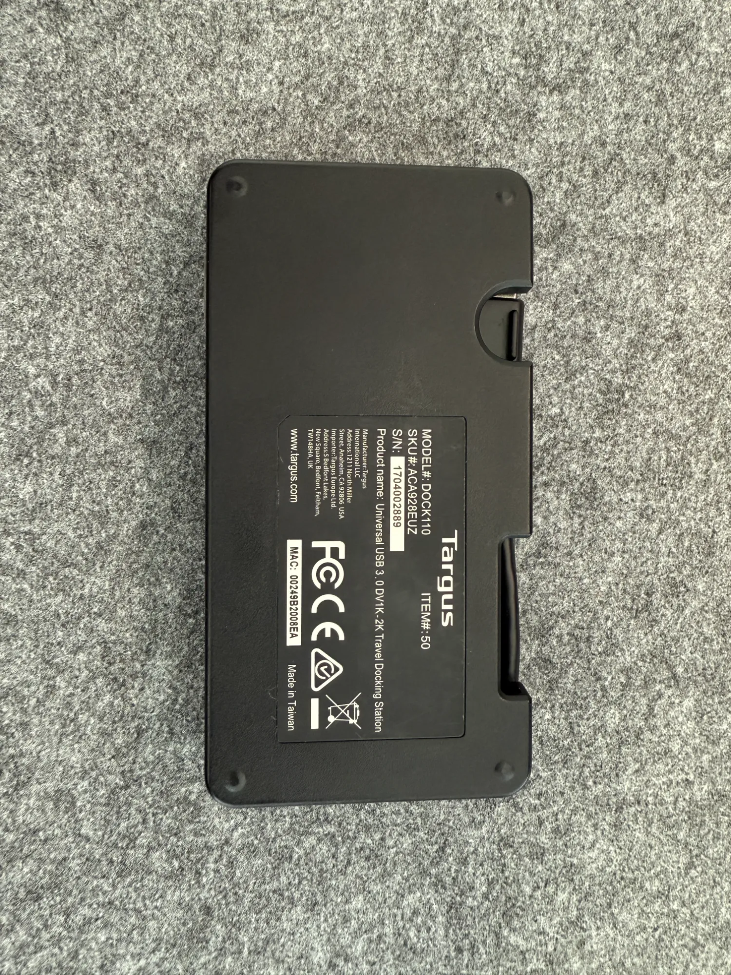 Produktbild Targus USB Adapter für mehrere Displays (Docking Port, 1 Ports)
