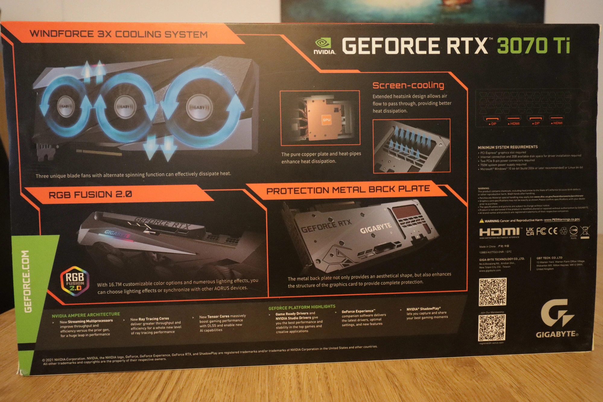 Image du produit Gigabyte GeForce RTX 3070 Ti Gaming OC (8 Go)