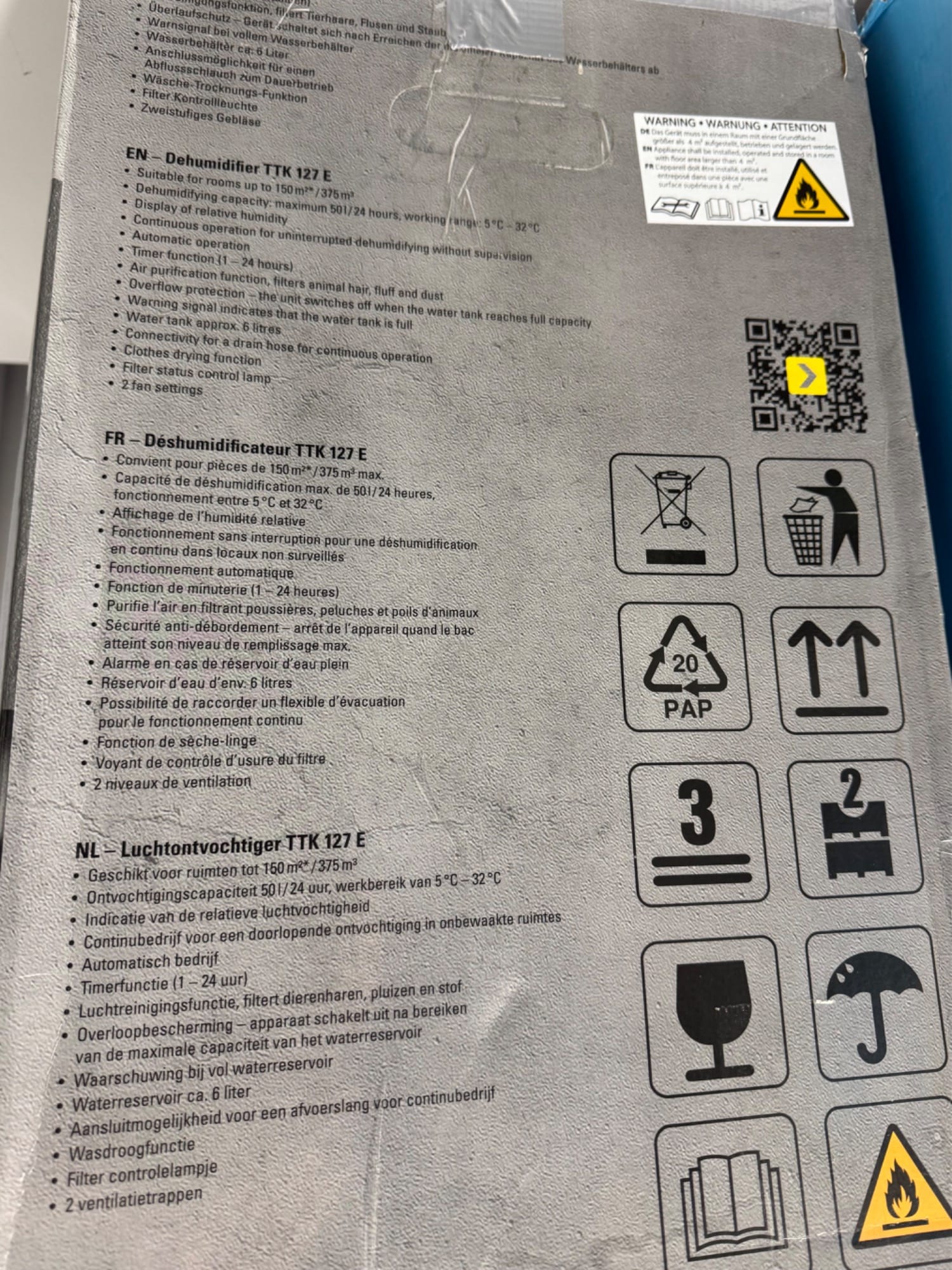 Actual product image Trotec TTK 127 (150 m², 50 l/24h)