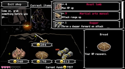 Im Shop hole ich mir allerlei Upgrades.