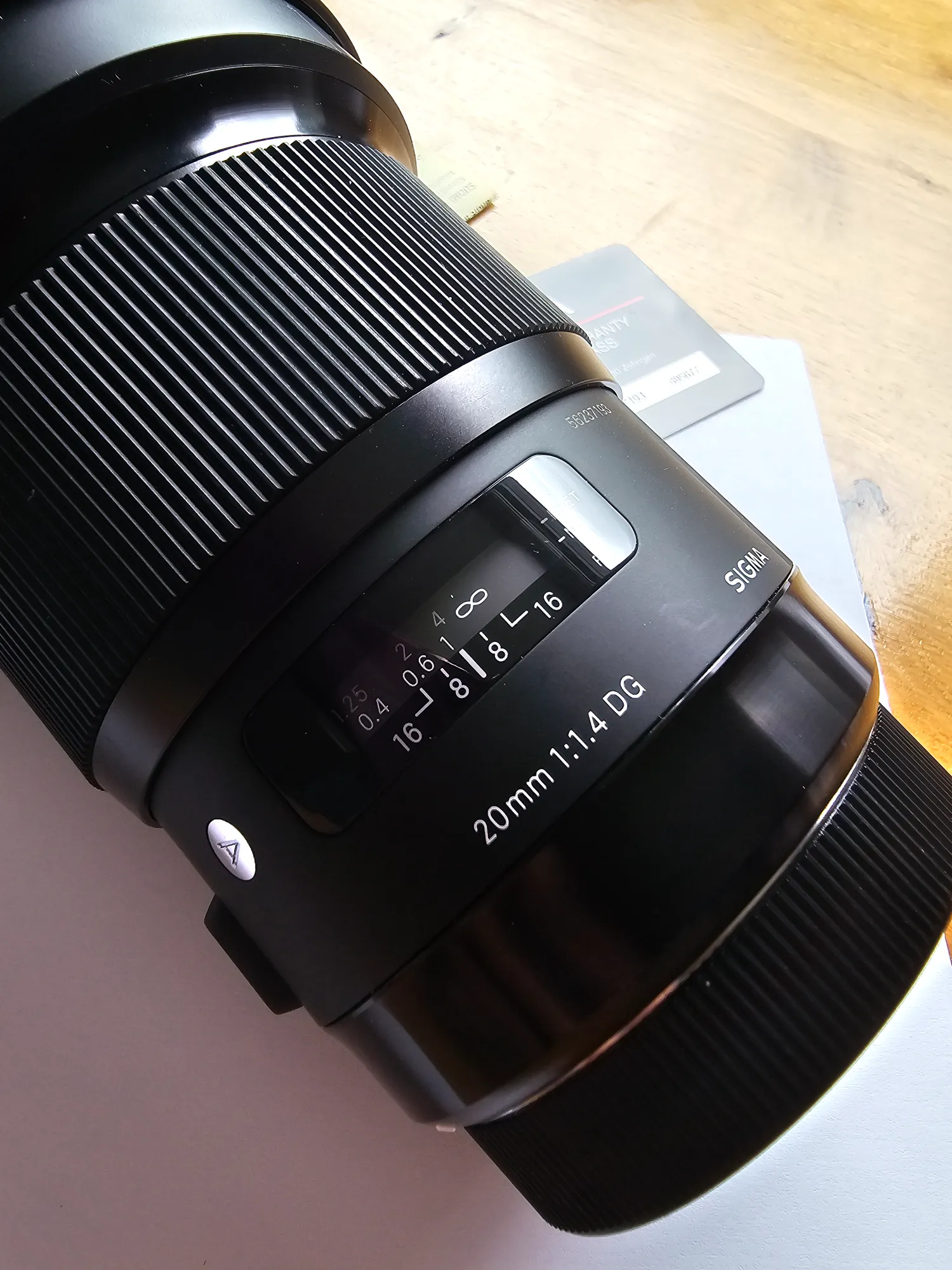 Image du produit Sigma 20mm, f/1.4 DG HSM ART Canon EF (Canon EF, Canon EF-S, Plein format)