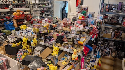 Wenn man die Kasse vor lauter Sachen nicht sieht.