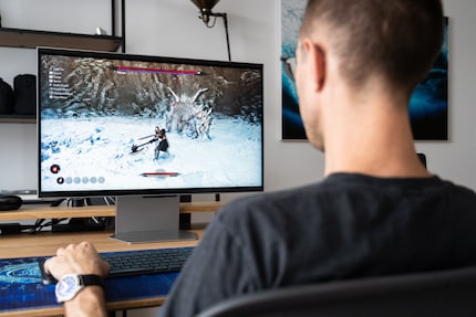 Der 3D-Effekt lässt sich nicht in Fotos einfangen. Am besten funktioniert er aktuell im Soulslike-Game «The First Berserker: Khazan».