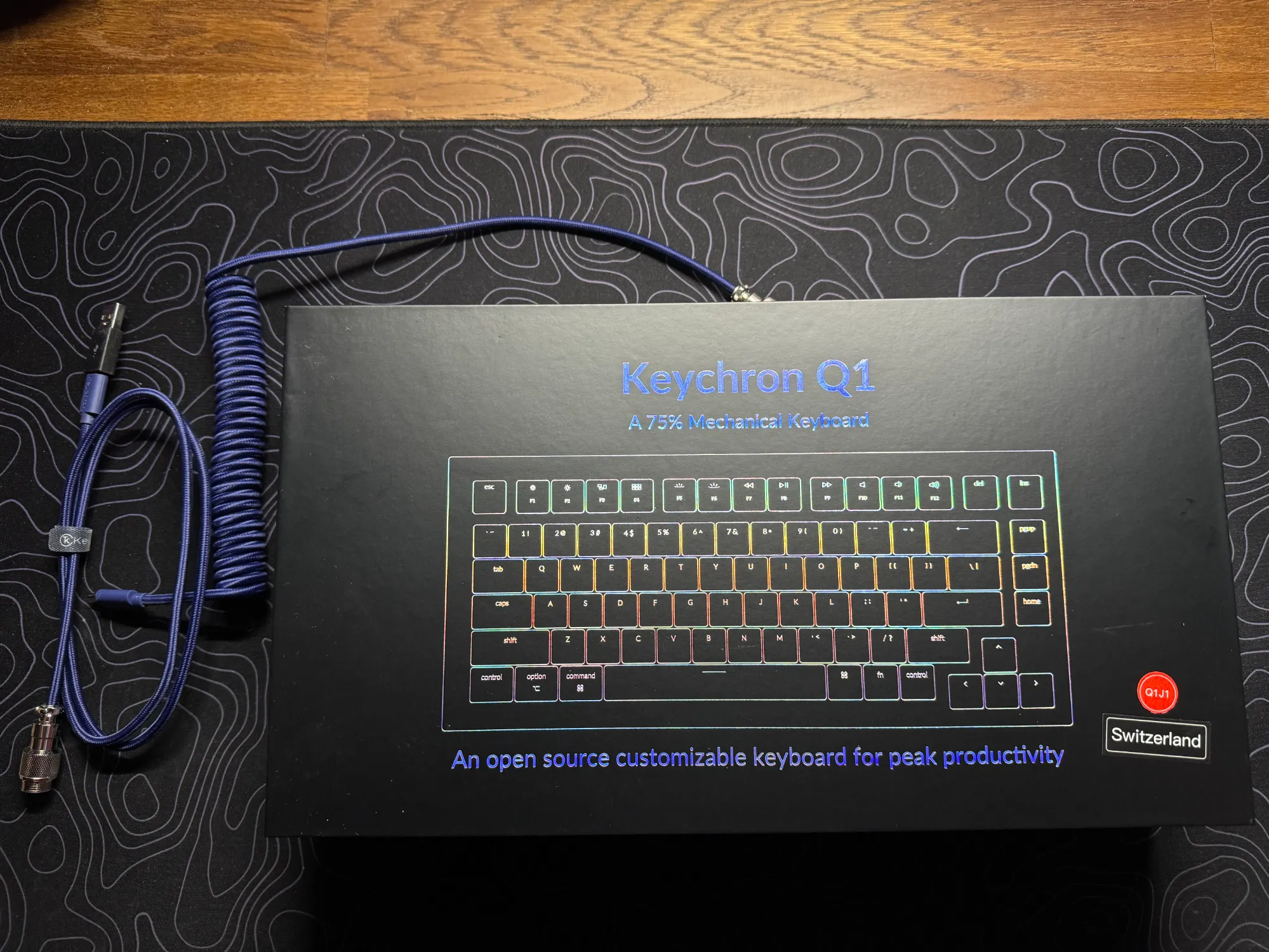 Actual product image Keychron Q1 QMK (US, Cable)