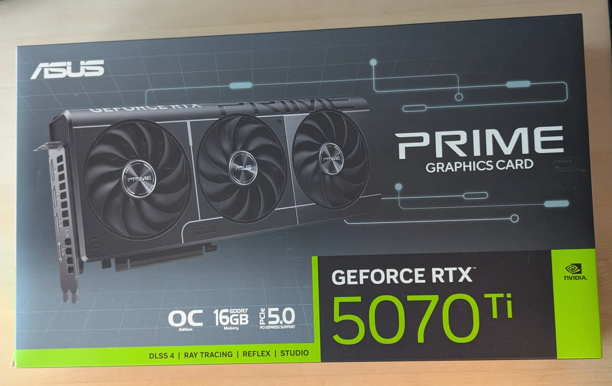 Actual product image ASUS Prime GeForce RTX 5070 Ti OC (16 GB)