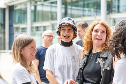 Das «Hackfest»-Organisationsteam hat gute Laune.