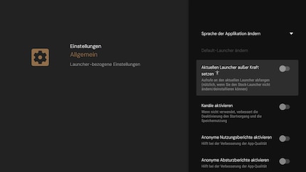 Sobald du «Aktuellen Launcher ausser Kraft setzen» aktiviert hast, kommst du mit dem Home Button zum Startbildschirm des Projectivy Launchers.