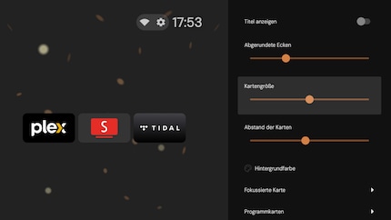 Hier kannst du das Aussehen der Apps weiter tunen.