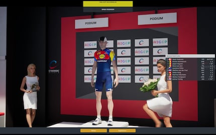 Mads Pedersen is unemotionally happy about his victory at Omloop Nieuwsblad.