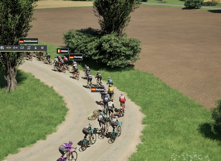 Two of my riders crashed in the field.