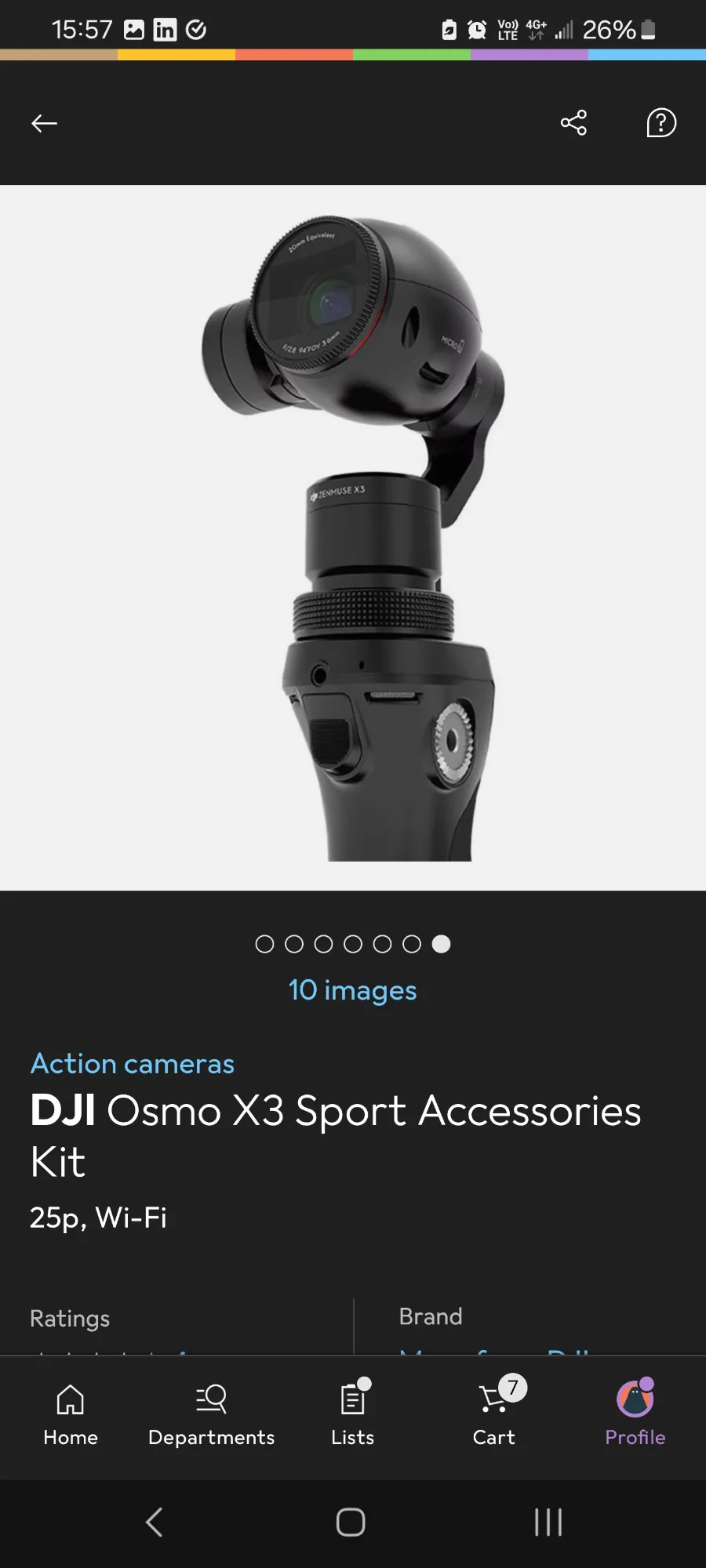 Produktbild DJI Osmo X3 Sport Zubehörkit (25p, WLAN)
