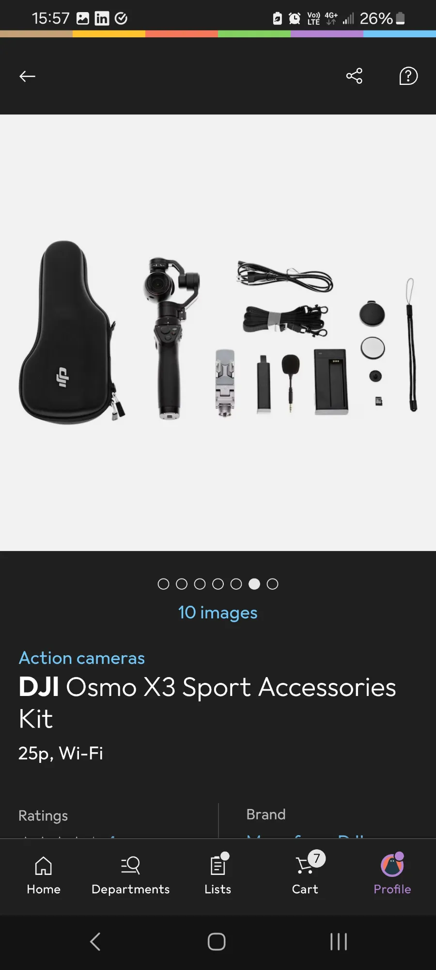 Produktbild DJI Osmo X3 Sport Zubehörkit (25p, WLAN)