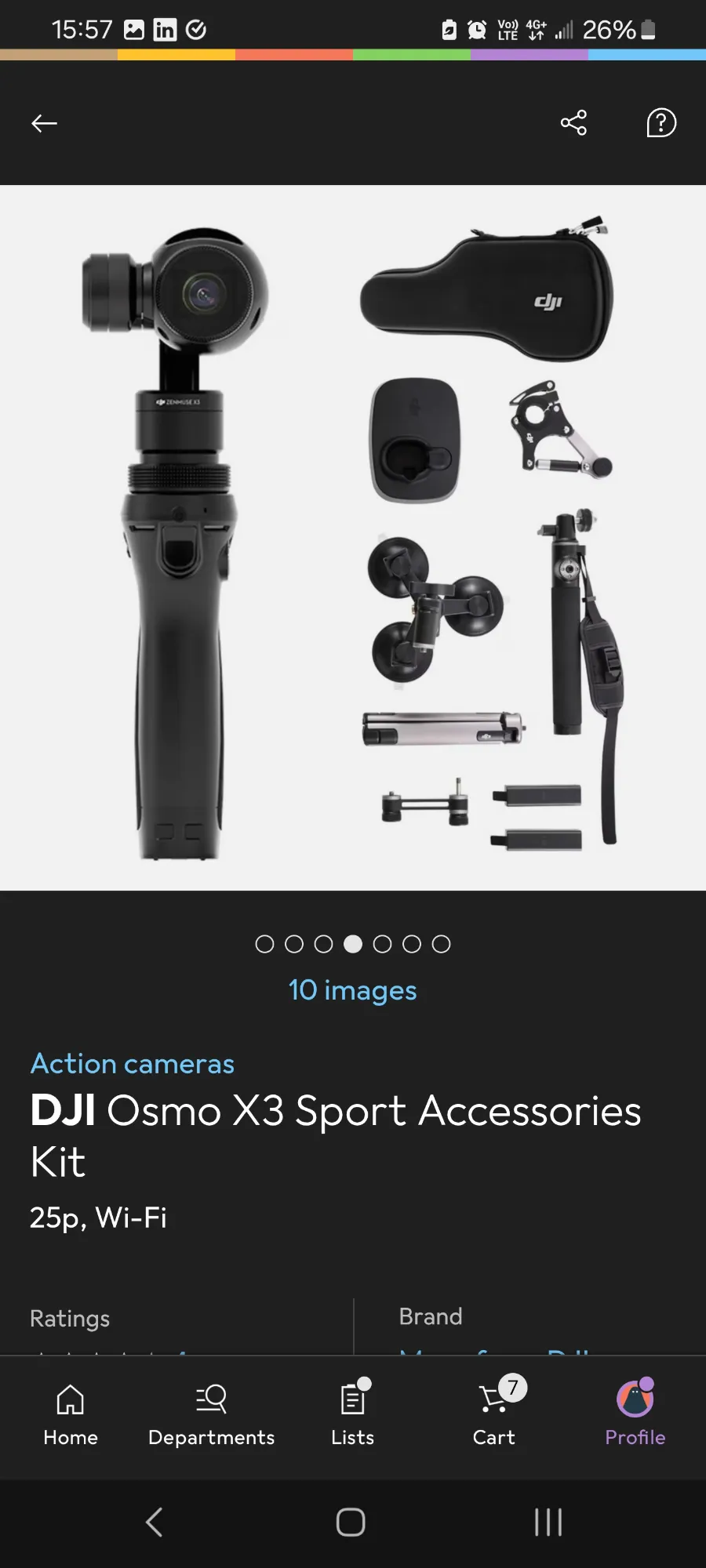 Produktbild DJI Osmo X3 Sport Zubehörkit (25p, WLAN)