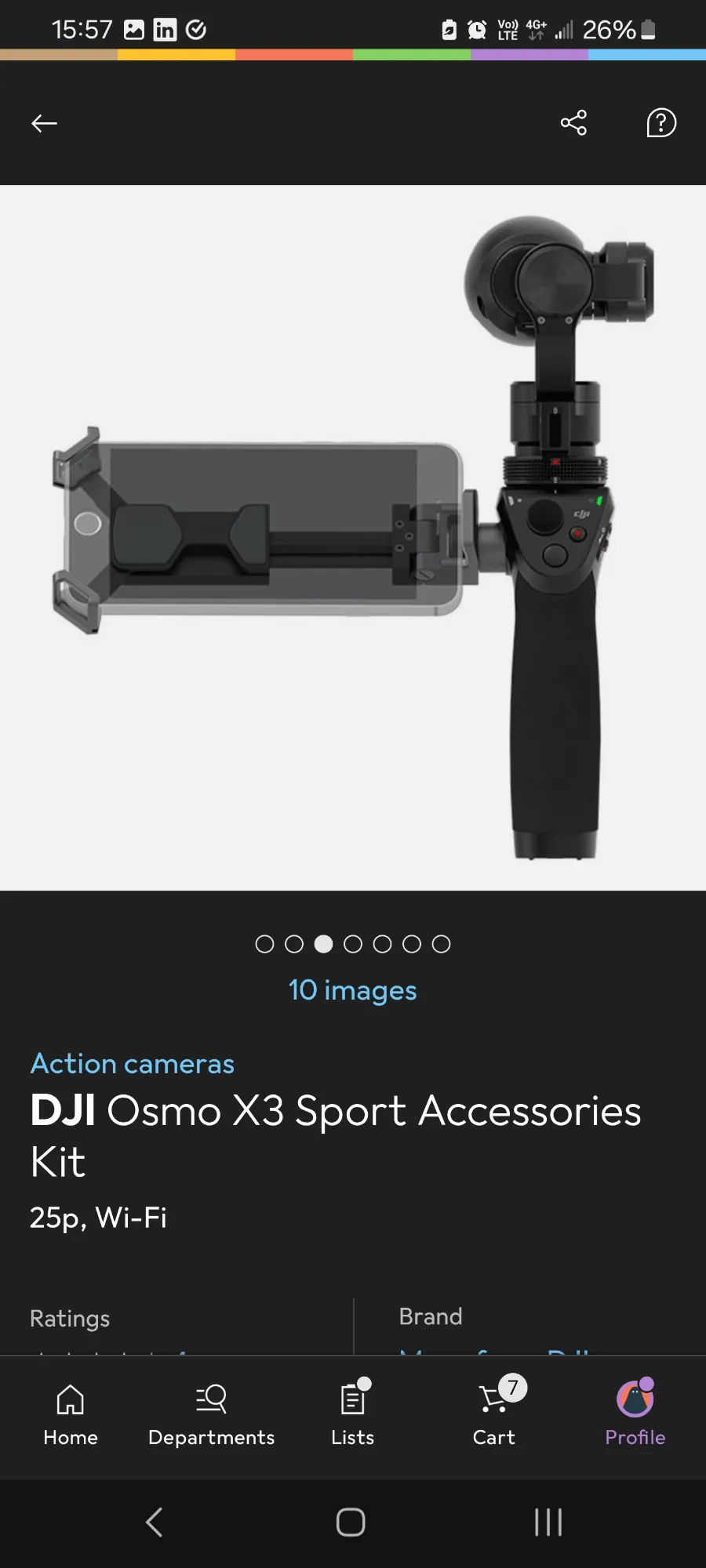 Produktbild DJI Osmo X3 Sport Zubehörkit (25p, WLAN)