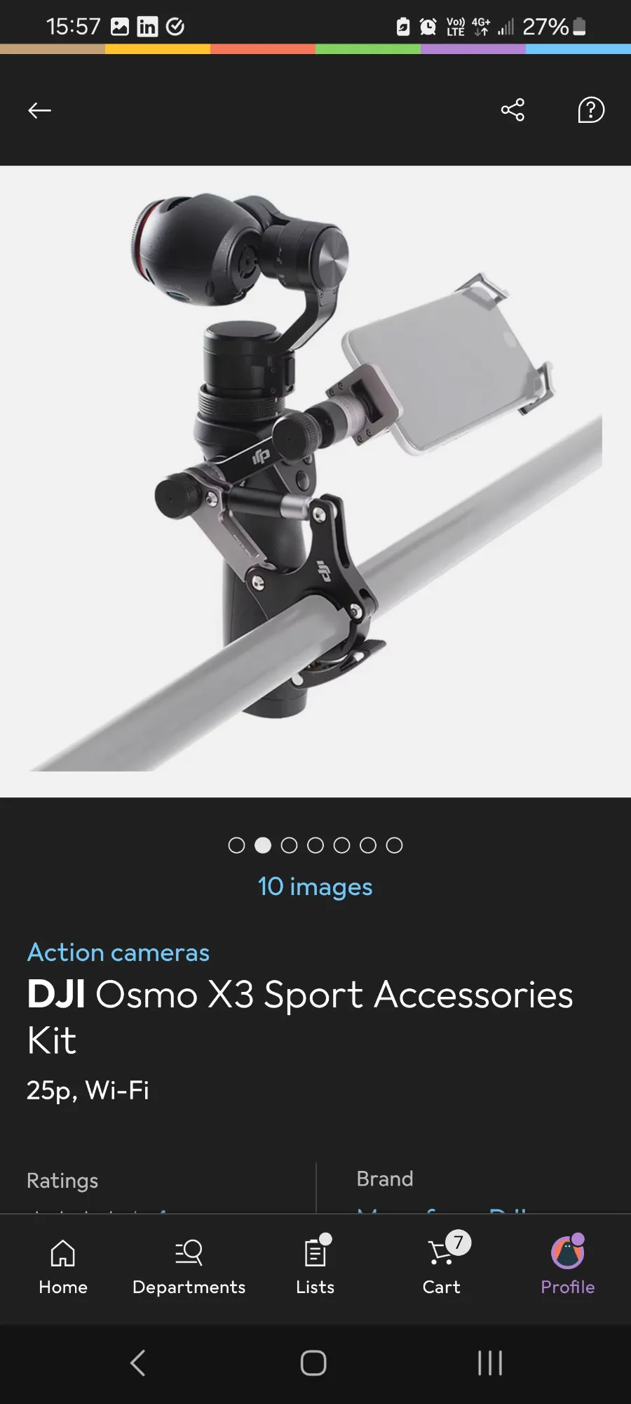 Produktbild DJI Osmo X3 Sport Zubehörkit (25p, WLAN)
