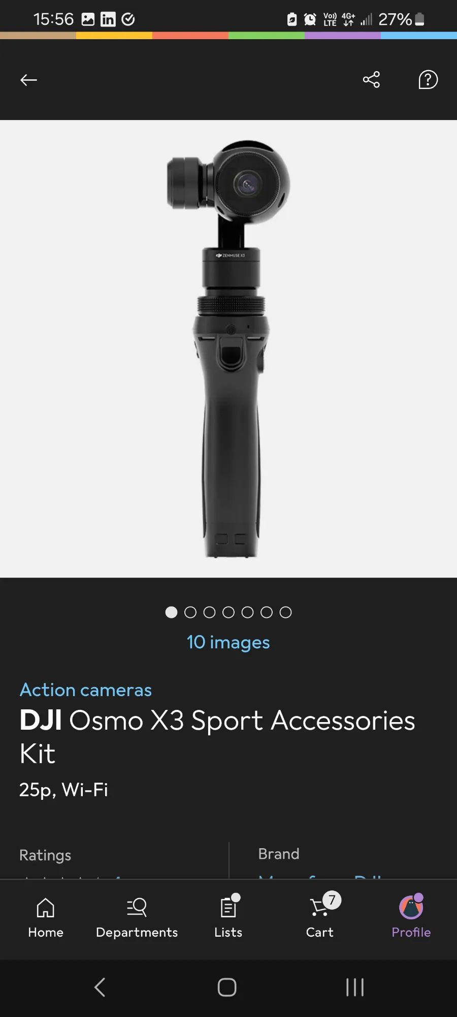 Produktbild DJI Osmo X3 Sport Zubehörkit (25p, WLAN)
