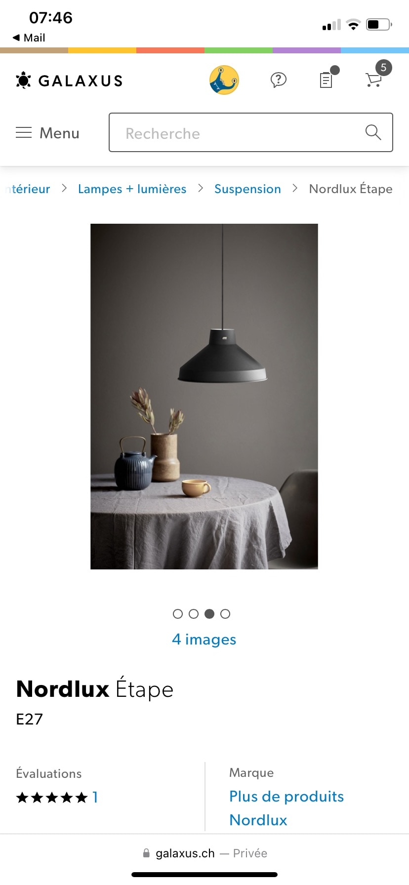 Actual product image Nordlux Step (E27)
