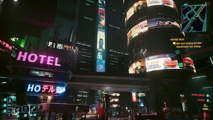 Cyberpunk 2077 läuft besser als auf einer PS4 und ist im Dock mit der Xbox-Series-S-Version vergleichbar.