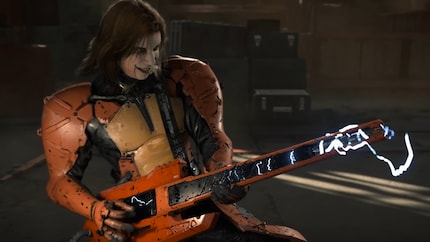 Ich hätte dir gerne verraten, ob das Gitarren-Duell mit Antagonist Higgs «shreddet» oder nicht.