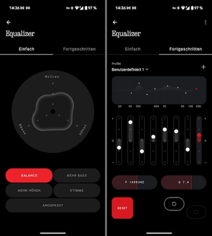 Die zwei Equalizer.