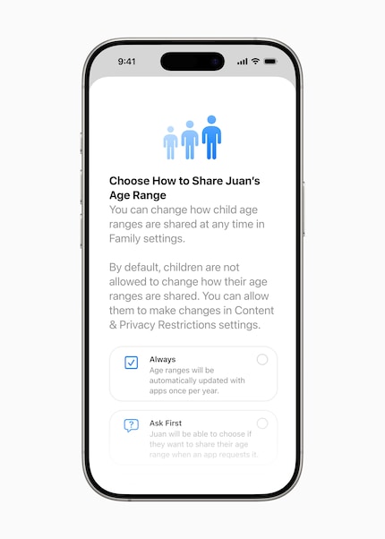 Les fournisseurs d'applications ne pourront plus demander la date de naissance exacte à l'avenir.