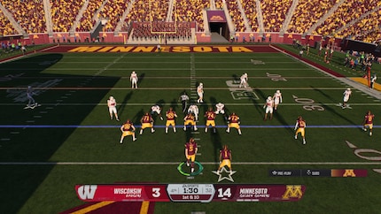 Das Gameplay fühlt sich deutlich dynamischer an als beim großen NFL-Bruder.