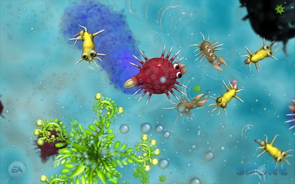In «Spore» beginne ich als winziger Einzeller in einer Ursuppe und führe meine selbst entworfene Spezies Schritt für Schritt bis zur galaktischen Zivilisation.