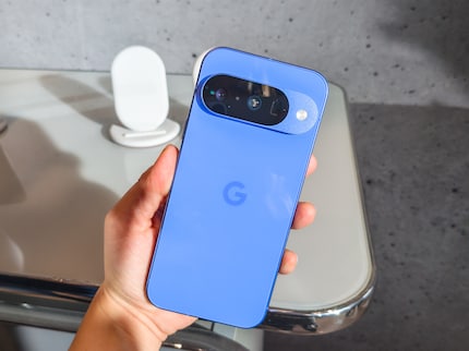 The Google Pixel 10 in the familiar indigo colour for the anniversary - with one more camera.