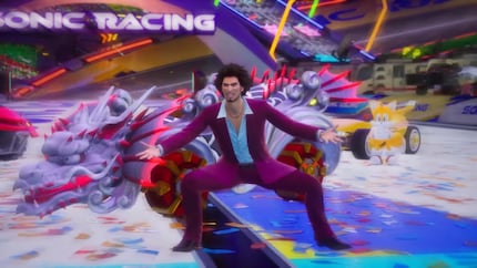 Ichiban und sein Drachen-Kart – mehr brauche ich nicht, um glücklich zu sein.