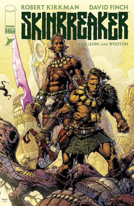 One of the covers of the first comic issue.